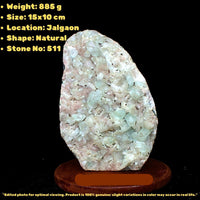 885g Green Apophyllite with Heulandite Rare Indian Zeolite Mineral Specimen