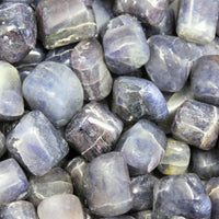 2 Medium Large Tumbled Iolite Gemstone Crystals (Third Eye Chakra)