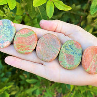 Natural Crystal Worry Stone: Choose Gemstone (Crystal Healing Pocket Stone)