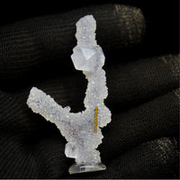 Apophyllite Cluster Matrix Tower 6x3cm 62g Luster Rare Shiny Crystal Specimen