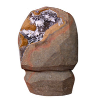 Natural Scolecite Geode & Chalcedony Crystal Cluster 306g Healing Energy Stone