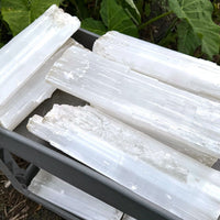 MASSIVE Selenite Logs - Natural White Selenite Crystals (HUGE Selenite Sticks)