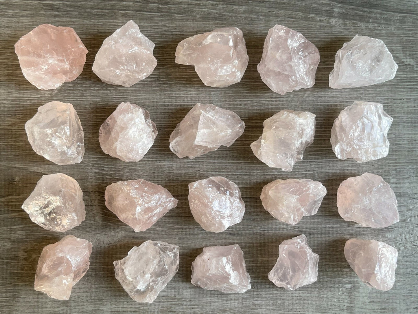 Rose Quartz Rough Natural Stones, 1.25-2" Raw Rose Quartz, Wholesales Bulk Lot