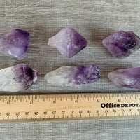 AAA++ Brazilian Rough Amethyst Natural Point 1-2in Wholesale Bulk Lot