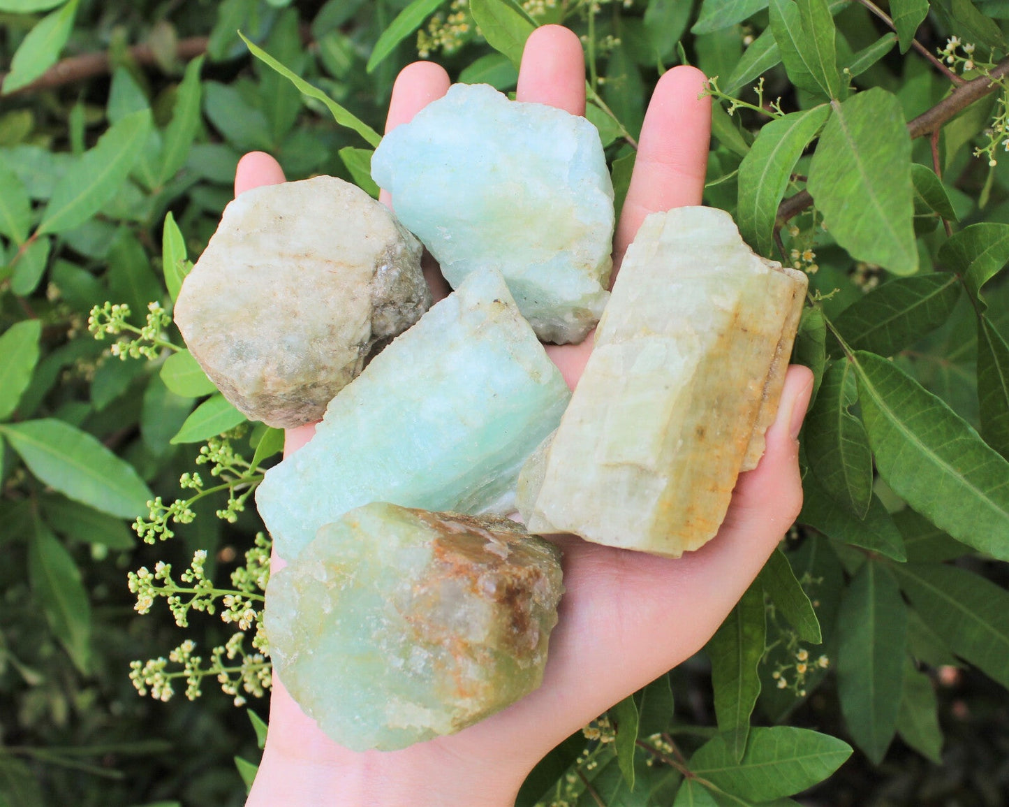 LARGE Rough Aquamarine Natural Chunk, 2" - 3" (Raw Aquamarine, JUMBO)