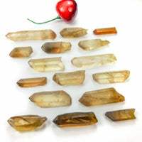 Natural Untreated Citrine Crystal Point (3 pcs ) from Congo Rough Raw Stones