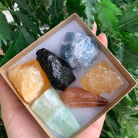 Premium Crystals & Healing Stones Set for New Beginnings, Meditation, Protection