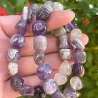 Wholesale Grade A++ Gemstone Nugget Bracelet, Choose from 18 Gemstone Types