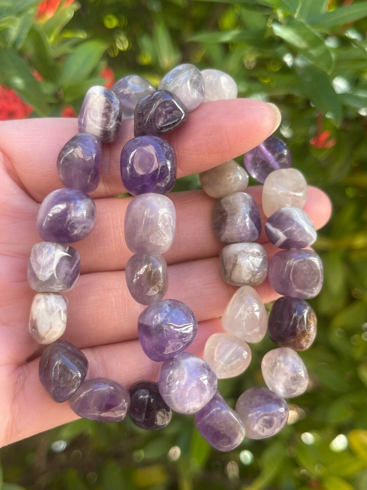 Wholesale Grade A++ Gemstone Nugget Bracelet, Choose from 18 Gemstone Types