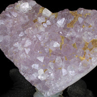 Heart-Shaped Amethyst Cluster 856g 10x13 cm Rare Natural Healing Stone