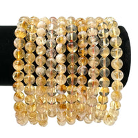 6 mm Bead Gemstone Bracelets BUY 3 GET 1 FREE - Dainty Stretch Crystal Bracelets