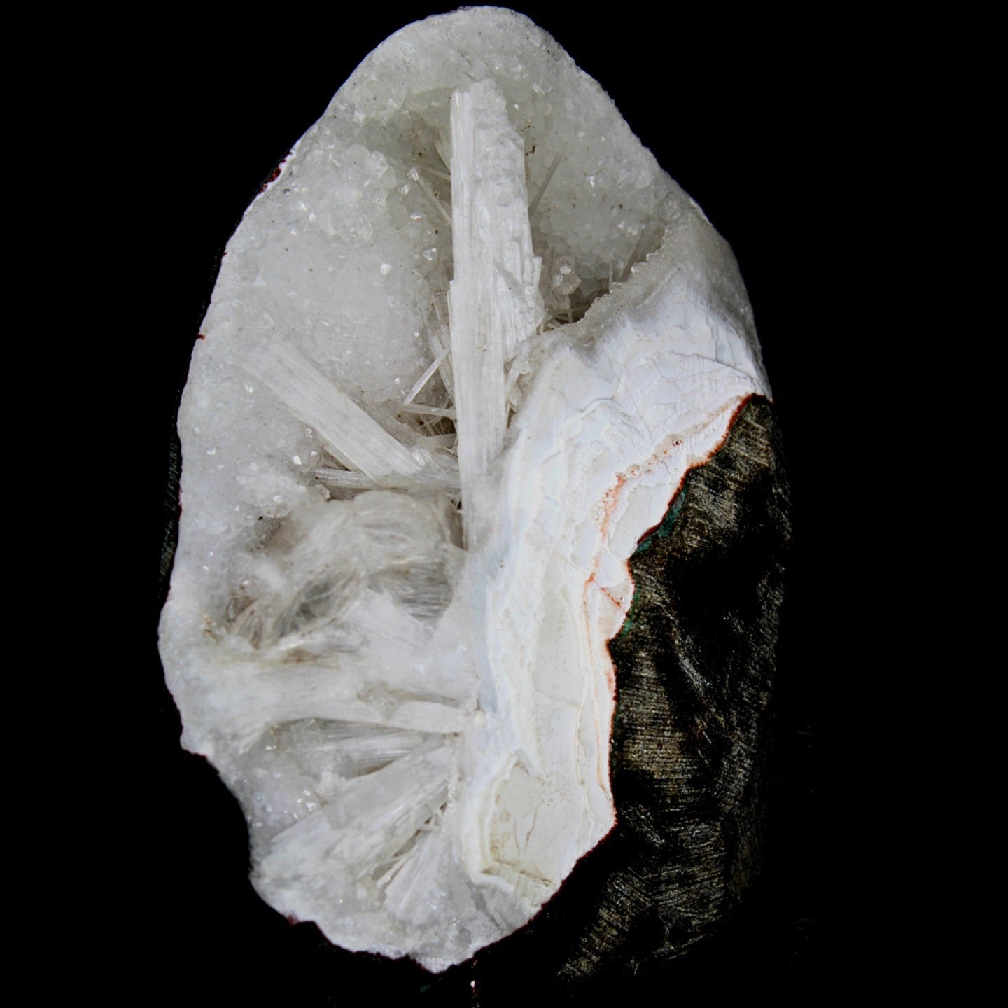 290g High-qualit Scolecite Spray 290g Zeolite Geode Crystal Cluster  Natural Mineral India