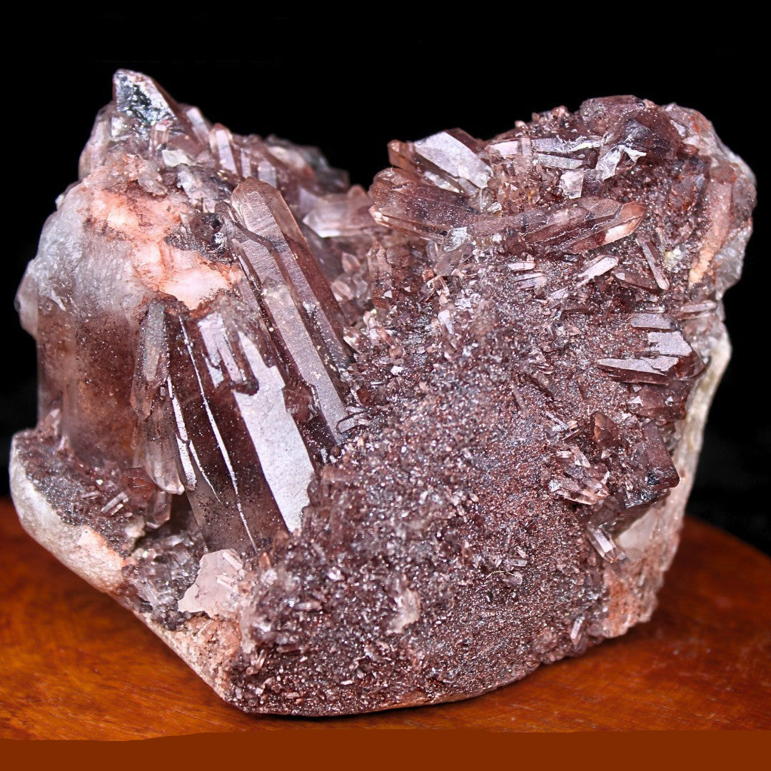 Phantom Clear Quartz Cluster 436g 9x7 cm Natural Raw Healing Crystal India