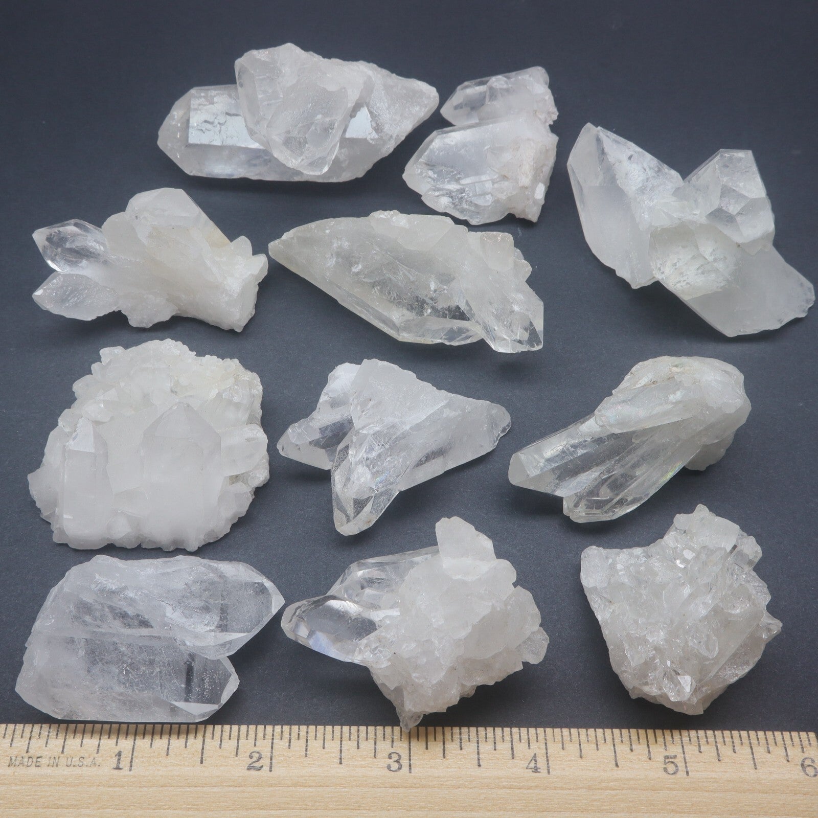 1 Lb Natural Clear Quartz Crystal Cluster Crystal Points Mineral Specimens