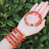 8 mm Bead Gemstone Bracelets: BUY 3 GET 1 FREE! (Stretch Crystal Bead Bracelets)