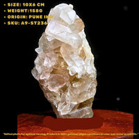 Himalayan Quartz Cluster 158g – Natural Clear Crystal 10x6 cm from India