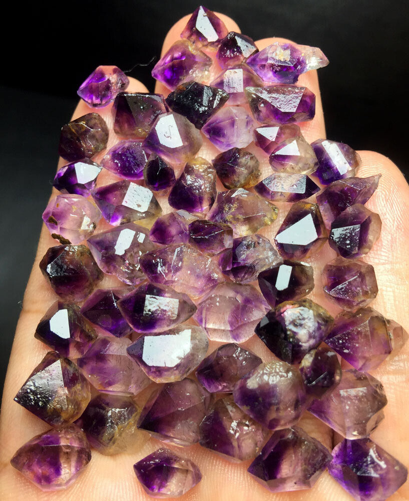 30g 55+PCS  WOW! Beautiful Super Seven Skeletal Amethyst Quartz Crystal