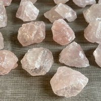 Rose Quartz Rough Natural Stones, 1.25-2" Raw Rose Quartz, Wholesales Bulk Lot