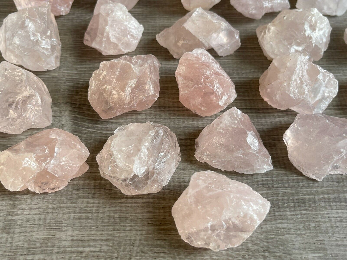 Rose Quartz Rough Natural Stones, 1.25-2" Raw Rose Quartz, Wholesales Bulk Lot