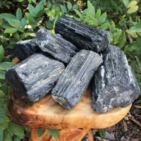 JUMBO Black Tourmaline Rods Premium Rough Natural Crystal Logs