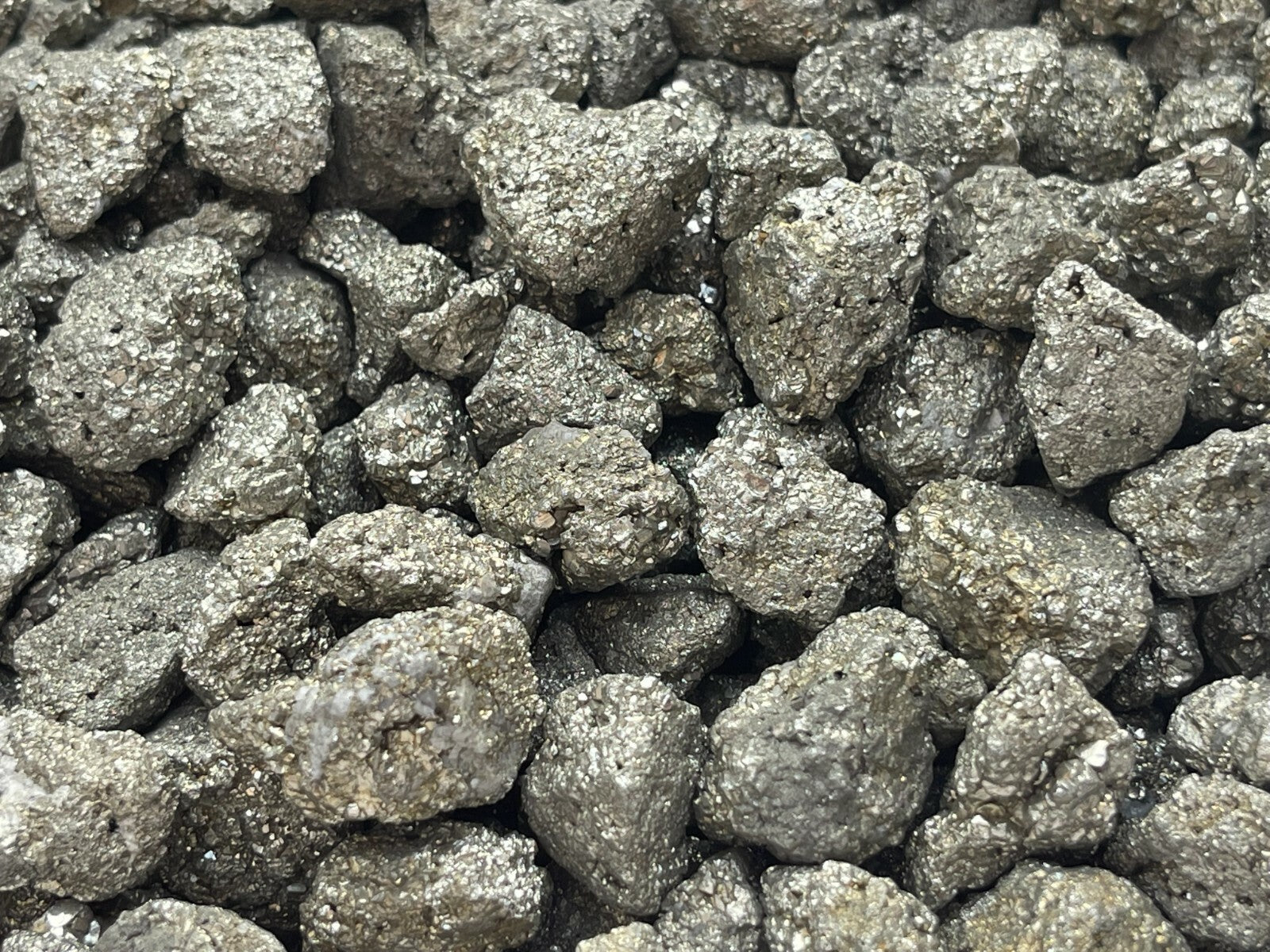 Grade A++ Small Rough Pyrite Stone, 0.5-1" Raw Pyrite Stone, Wholesale Bulk Lot