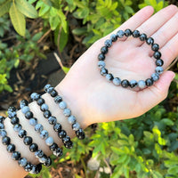 8 mm Bead Gemstone Bracelets: BUY 3 GET 1 FREE! (Stretch Crystal Bead Bracelets)