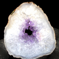 166g Amethyst Cluster Stone Cabinet Mineral from India 7x6 cm