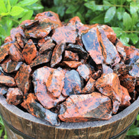 Raw Natural Mahogany Obsidian Crystals - Choose How Many - Raw Obsidian Stones
