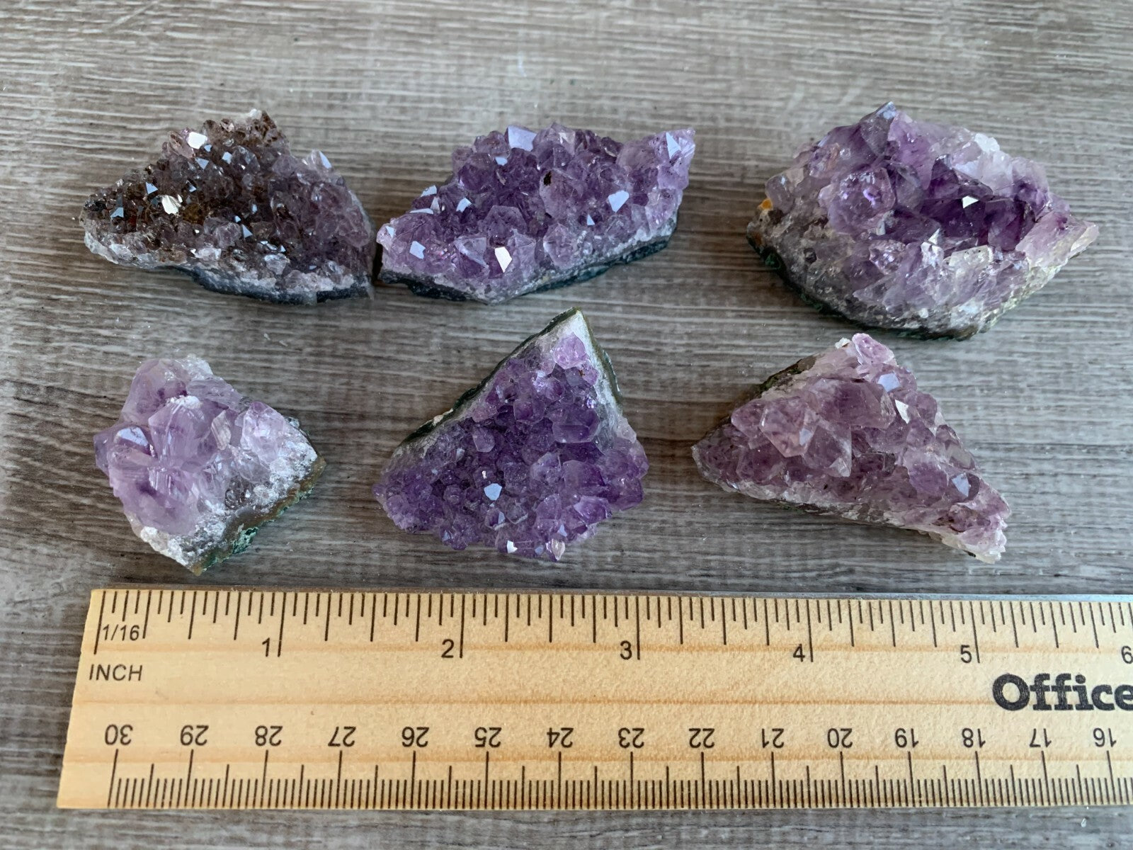 Raw Amethyst Cluster Druzy Collection Box: 6 - 8 oz Box Lot, Natural Amethyst