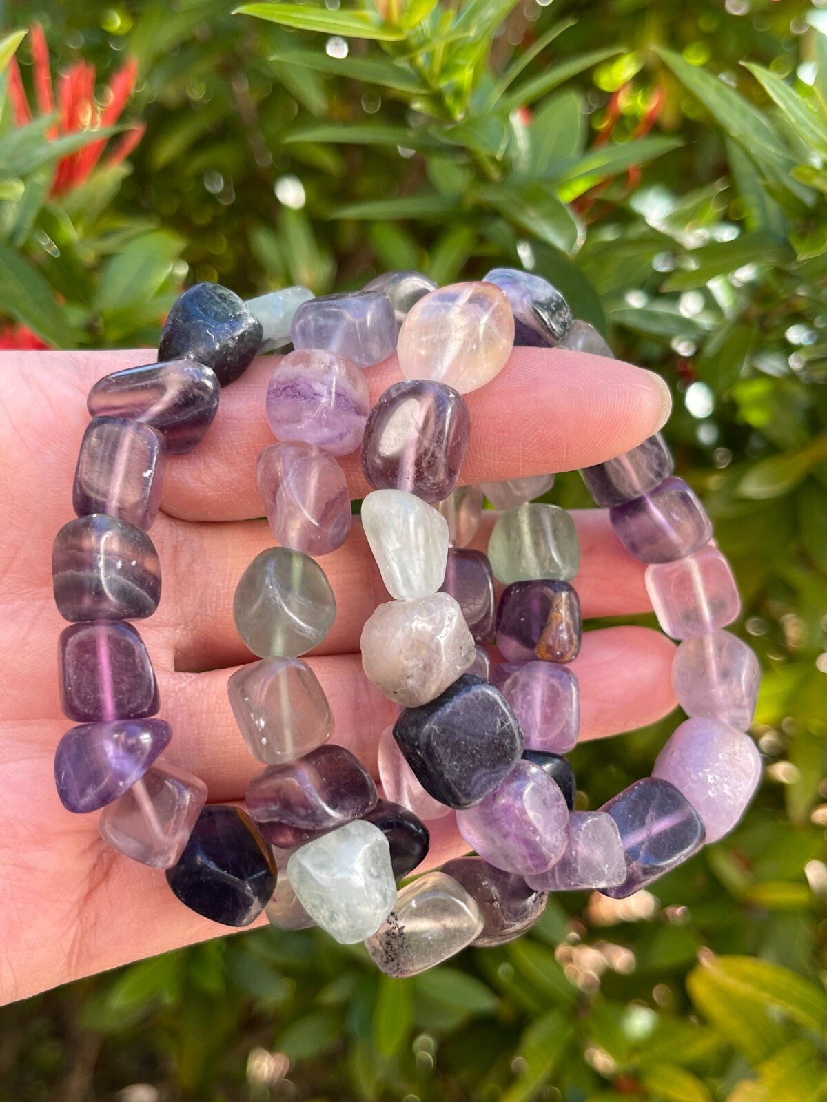 Wholesale Grade A++ Gemstone Nugget Bracelet, Choose from 18 Gemstone Types