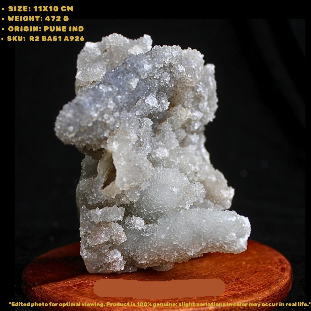 Rainbow Quartz Chalcedony Crystal 470g 10x11cm | Natural Mineral Specimen India