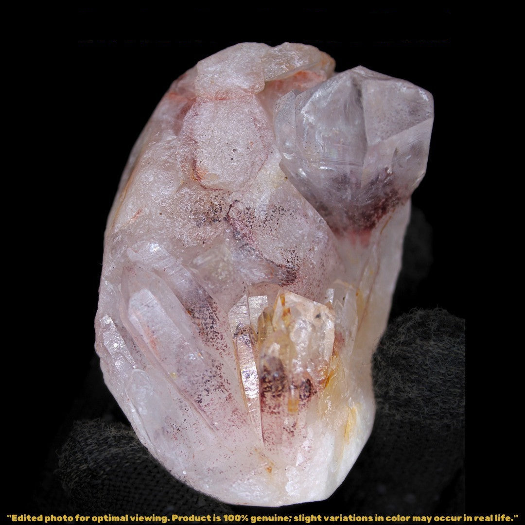 142g Phantom Quartz Crystal Stone Rare Inclusions Specimen from India