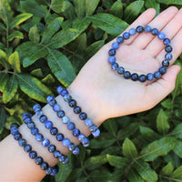 8 mm Bead Gemstone Bracelets: BUY 3 GET 1 FREE! (Stretch Crystal Bead Bracelets)