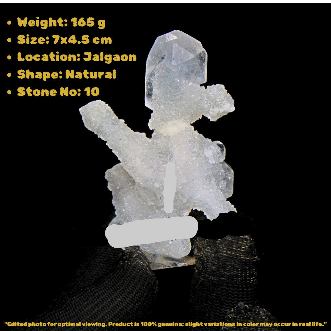 Rare Apophyllite Cluster Matrix 7cm 165g Shiny Luster Mineral Specimen from Indi