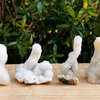 Chalcedony & Crystal Quartz Stalactite, Quartz on Chalcedony Stalactite Specimen