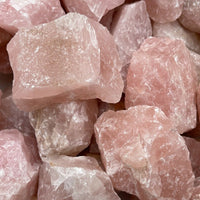 Large Rose Quartz Rough Natural Stones, 2.5"-6" Raw Rose Quartz, Pick A Weight