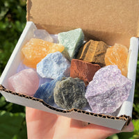 Bulk Crafters Collection 1/2 lb Box Gems Crystals Natural Raw Mineral 250g Rocks