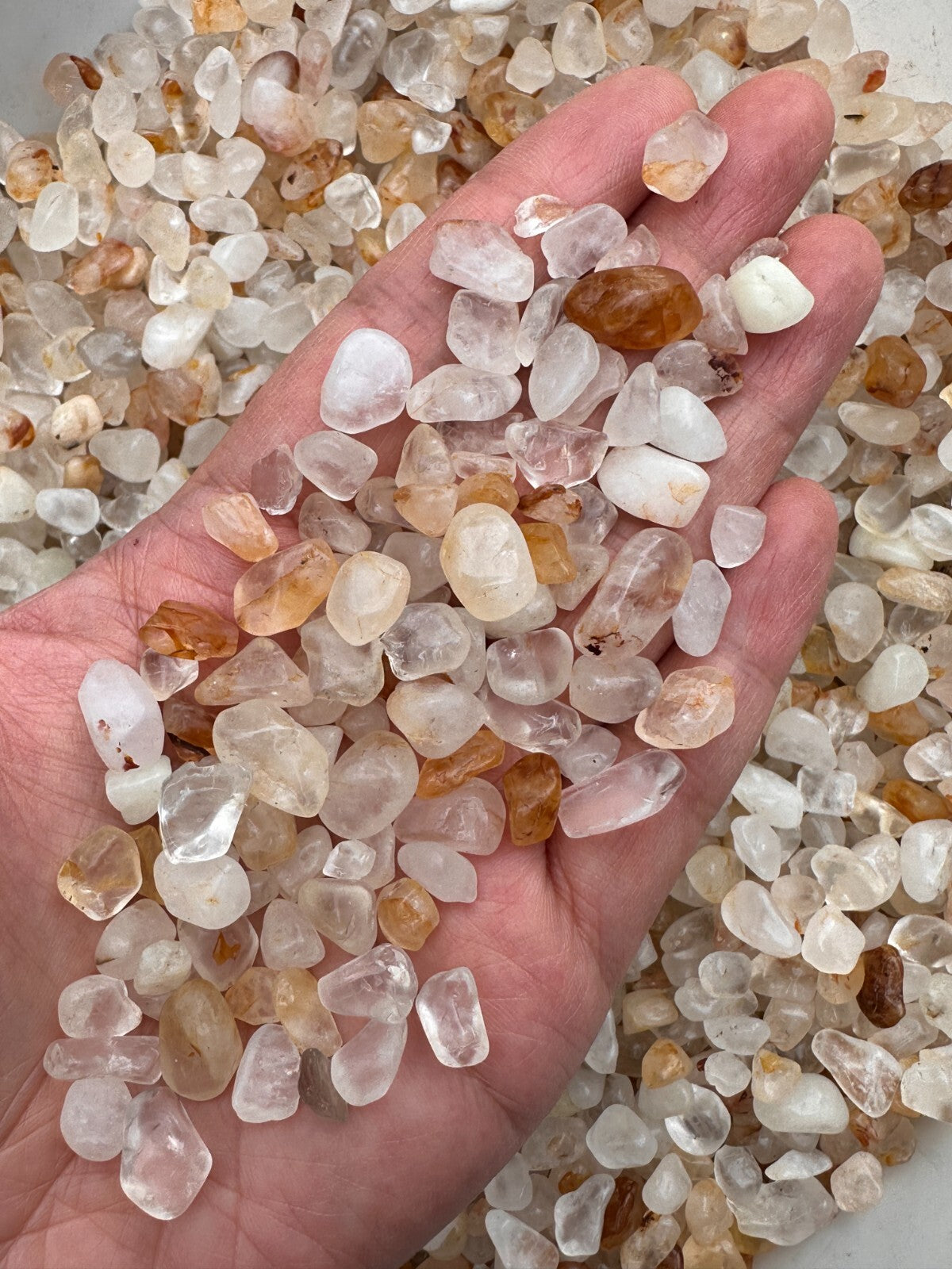 Grade A++ Semi Tumbled Gemstone Mini Chips 3 - 18 mm, Choose From 4 oz to 3 lbs