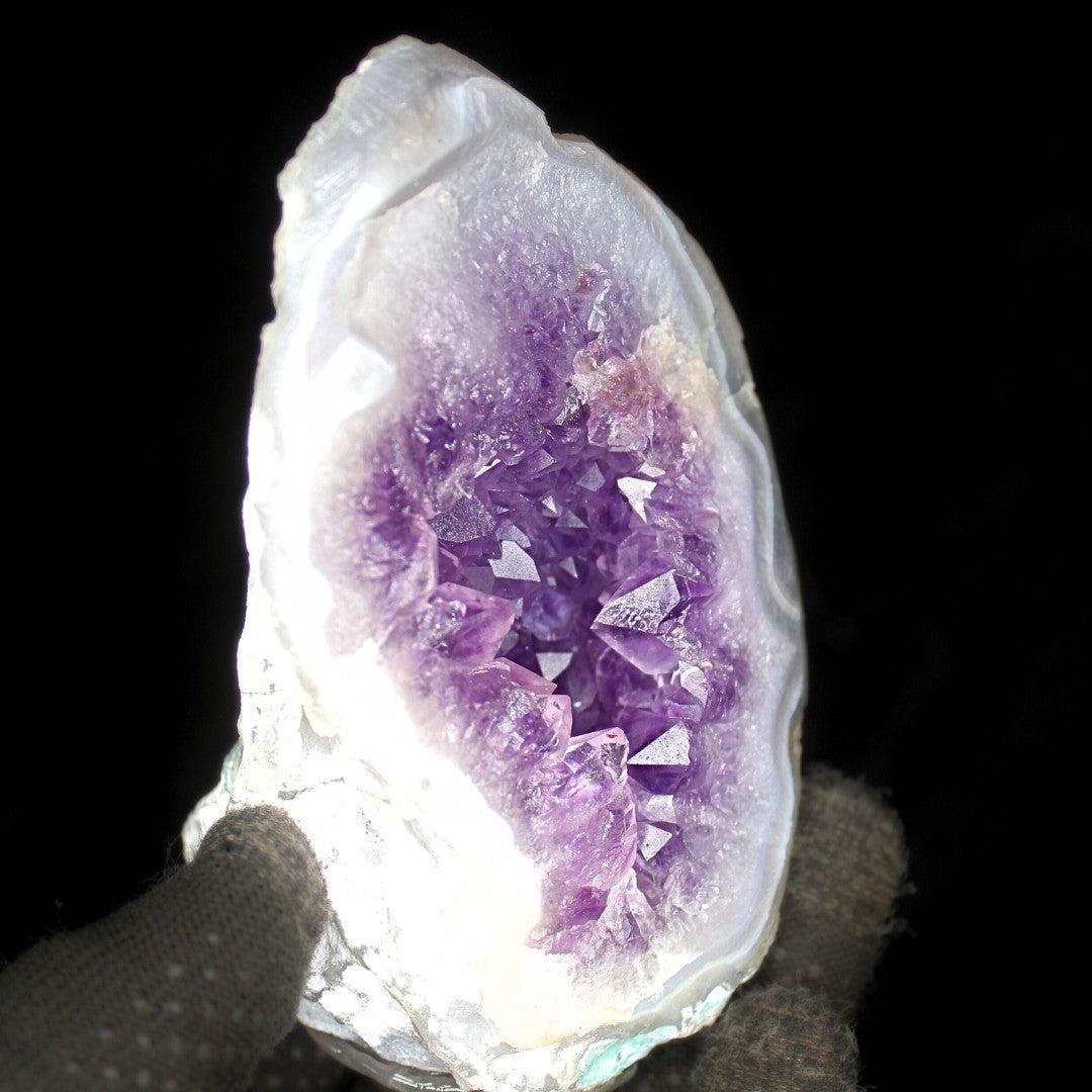 Natural Amethyst Cluster Stone 312g 11x7 cm Deep Purple Healing Crystal