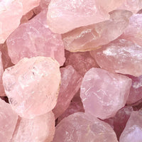 1/2 lb Bulk Lot Natural Rough Rose Quartz Crystals (Raw Reiki Love Healing 8 oz)