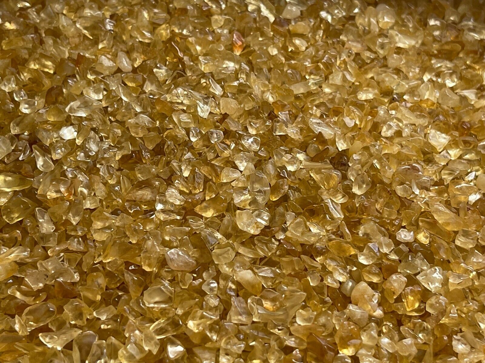 Grade A+++Citrine Semi Tumbled Gemstone Mini Chips 3 - 6 mm, Wholesale Bulk Lot