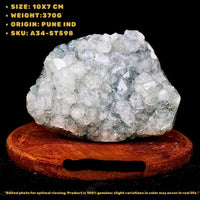 Rare 370g Apophyllite Crystal Cluster Natural Mineral Specimen India