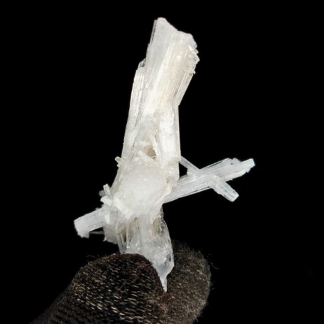 Rare 6g Scolecite Cluster Crystal Mineral Specimen Natural Zeolite India