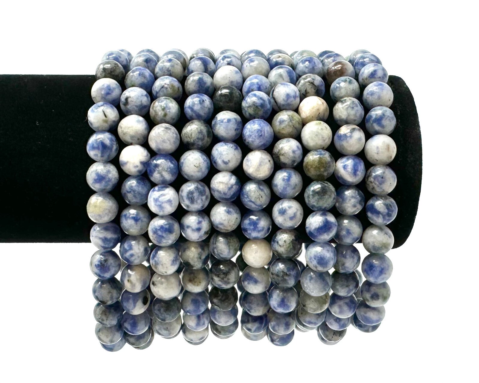 6 mm Bead Gemstone Bracelets BUY 3 GET 1 FREE - Dainty Stretch Crystal Bracelets