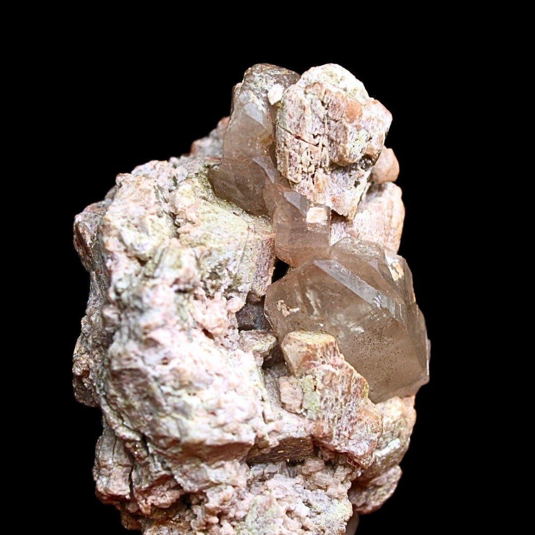 Smoky Quartz with Chlorite 222g Rare Mineral Crystal Specimen from India