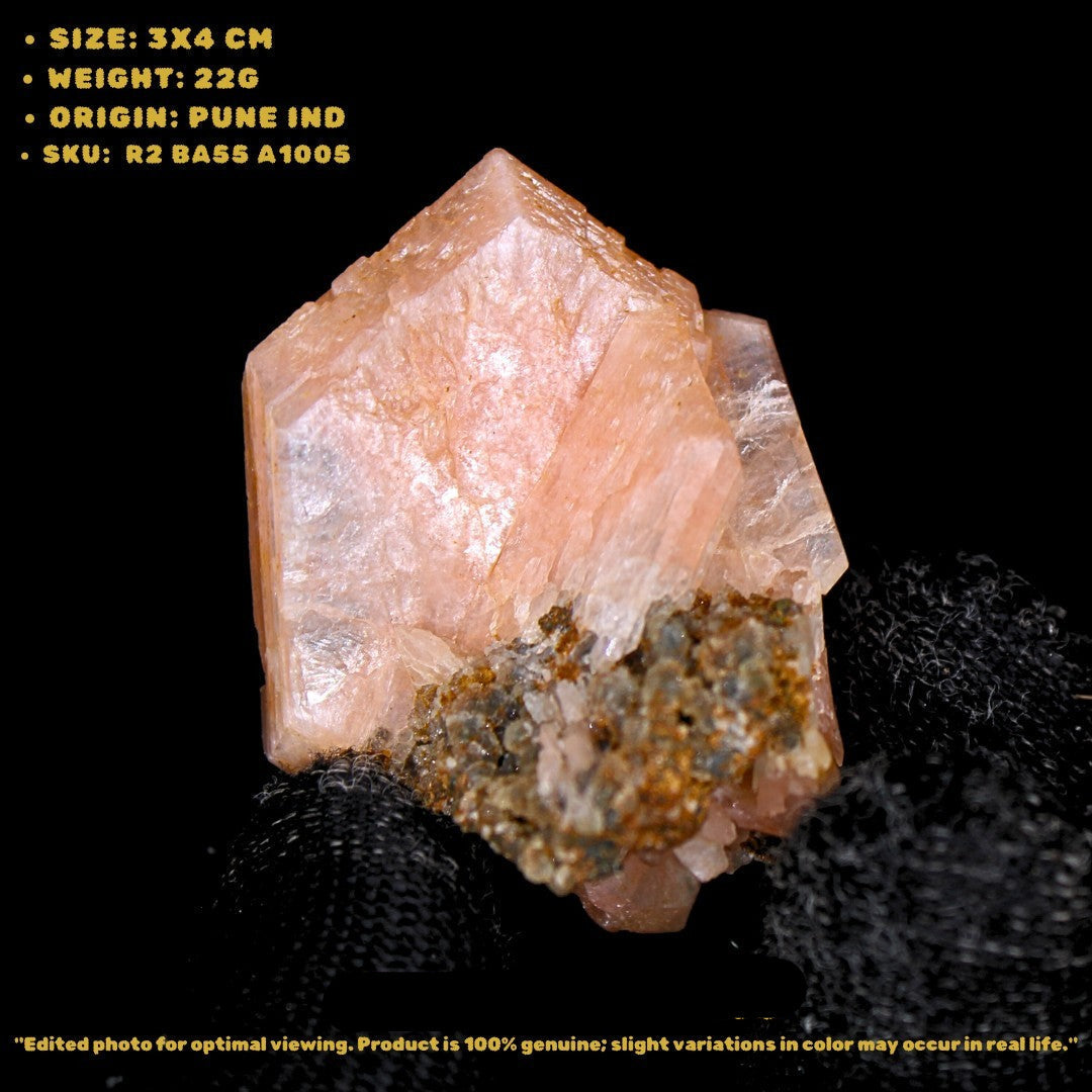 Stilbite Crystal Cluster 22g Natural Healing Mineral Specimen 3x4cm India