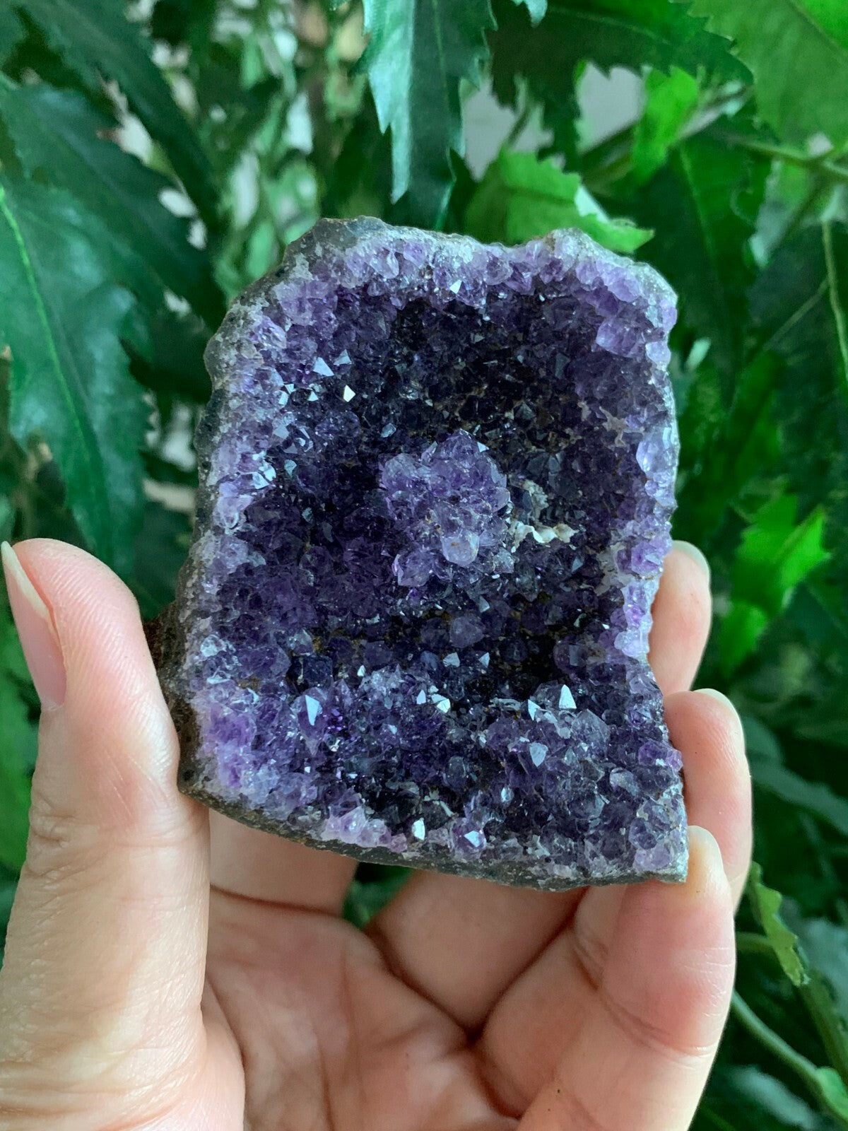 Deep Purple Amethyst Cluster From Uruguayan, Amethyst Geode, Raw Amethyst