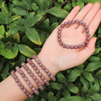 8 mm Bead Gemstone Bracelets: BUY 3 GET 1 FREE! (Stretch Crystal Bead Bracelets)