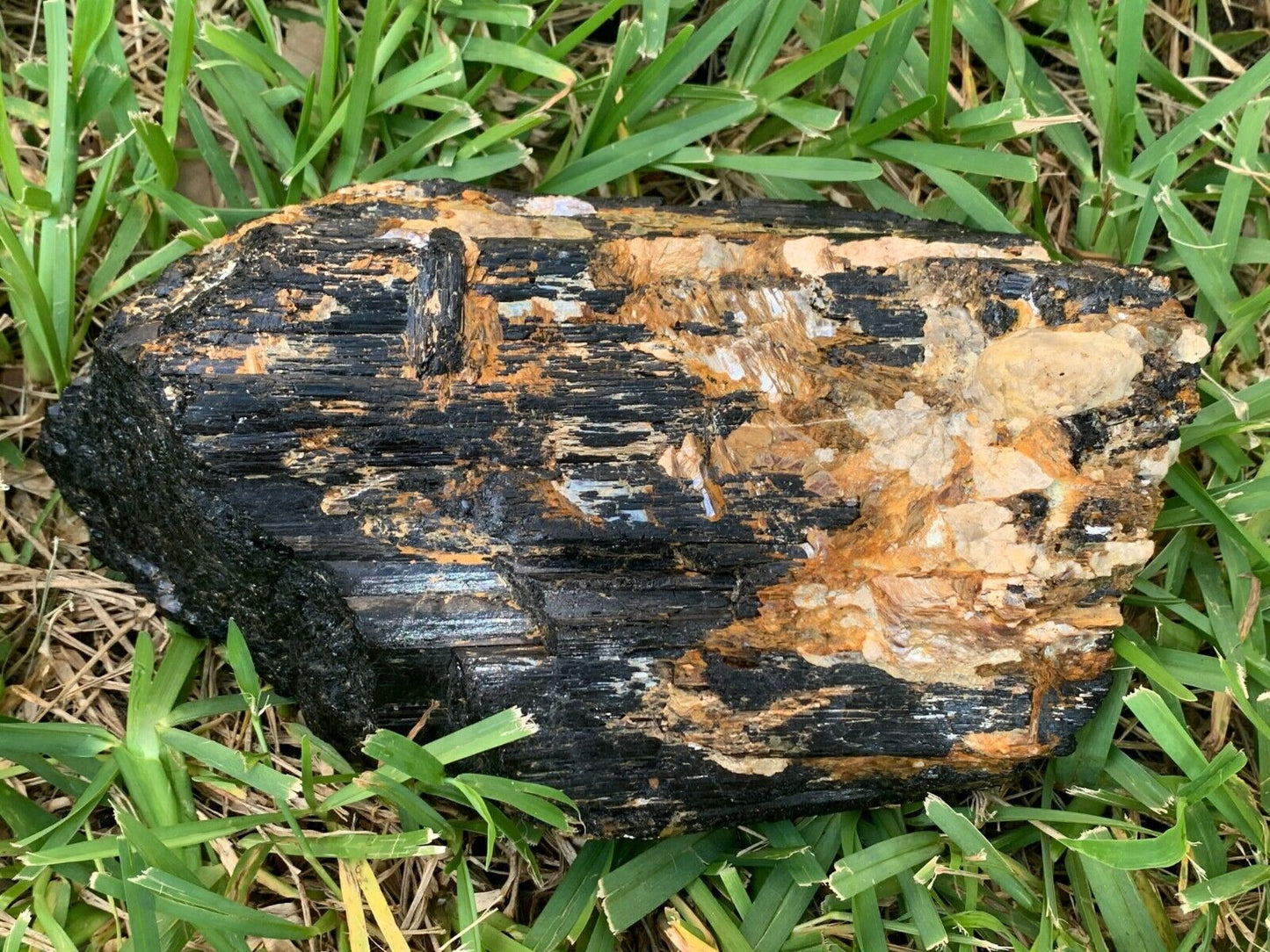 Extra Large Black Tourmaline Chunk / Rod / Log, Natural Rough Black Tourmaline