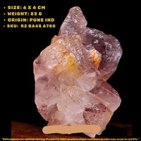 Phantom Quartz Cluster 83g 6x4 cm Rare Crystal with Inner Growth Lines